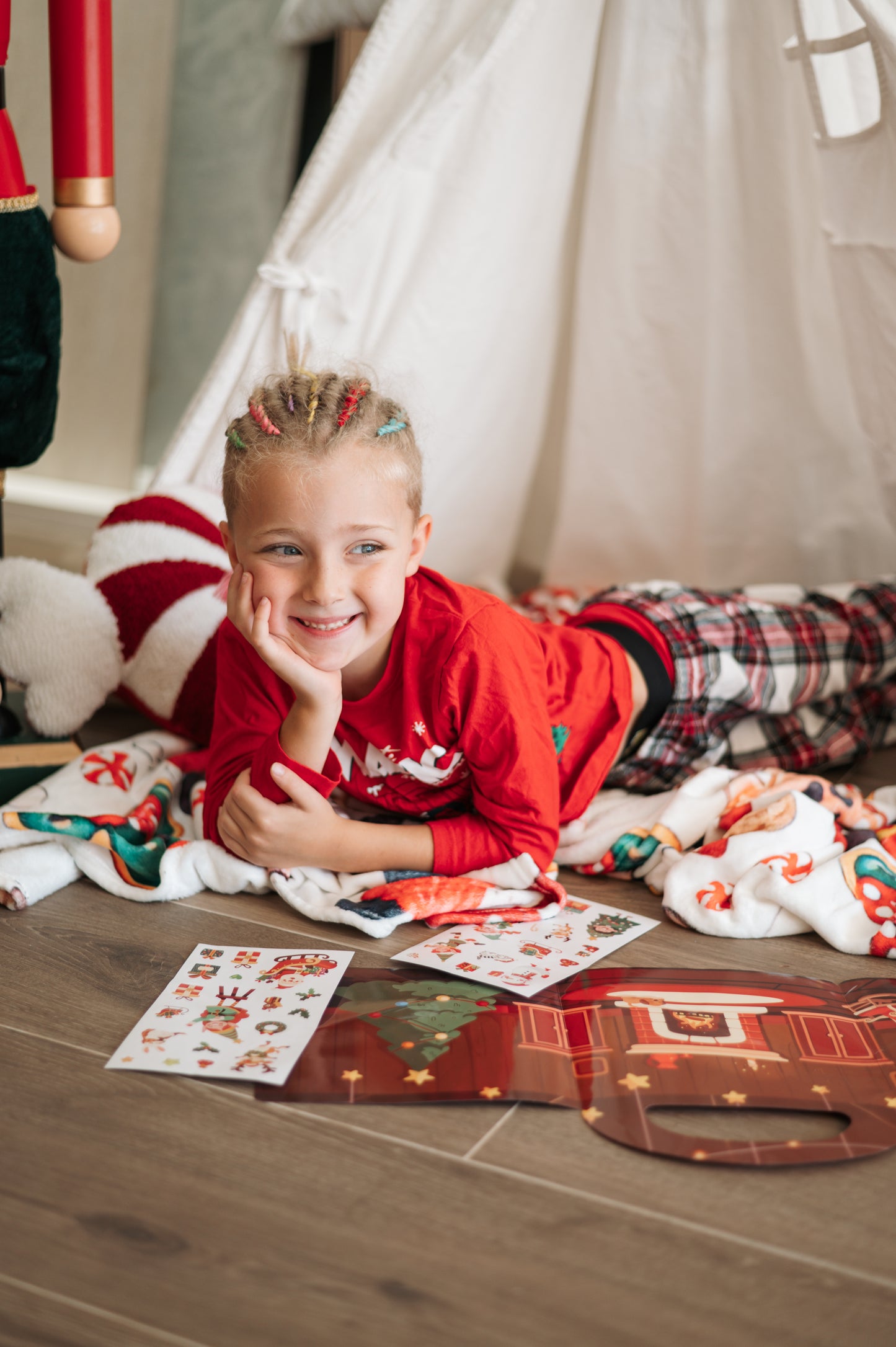 Jolly Stickers Christmas Activity Book – Over 50 Stickers!