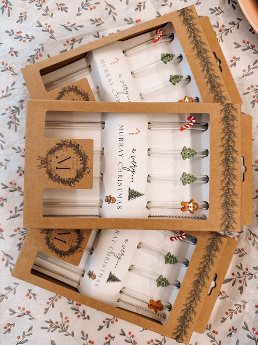 🎄 A Very Murray Christmas Glass Straw Set