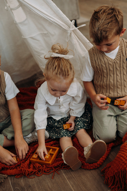 Wooden Tic-Tac-Toe Game