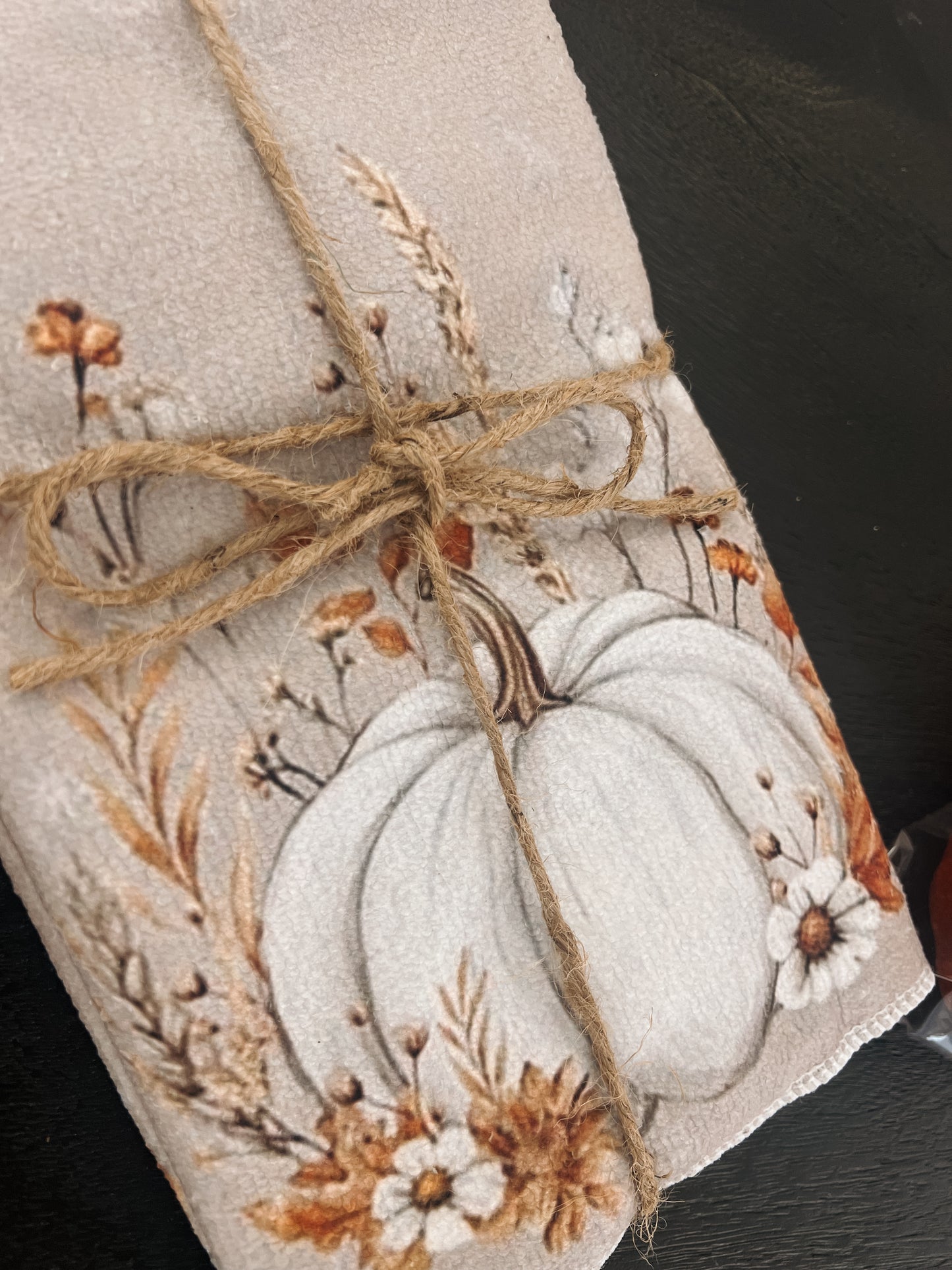 🍂 Autumn Pumpkin Tea Towels