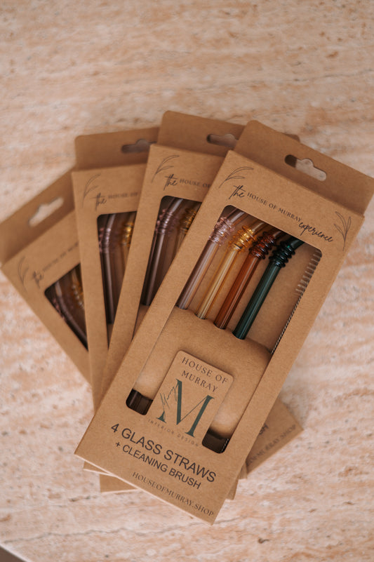 Signature Seasonal Glass Straw Set