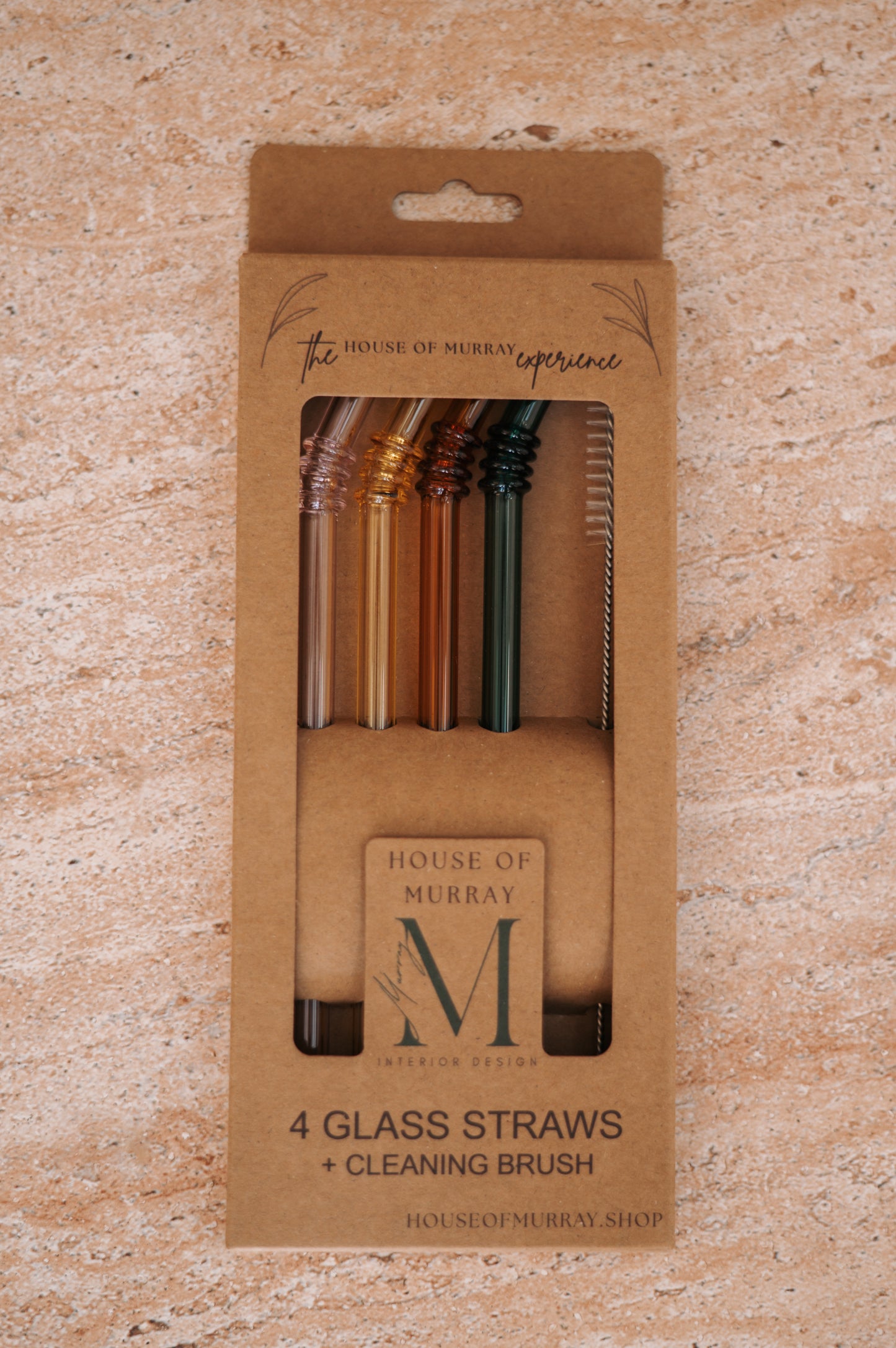Signature Seasonal Glass Straw Set