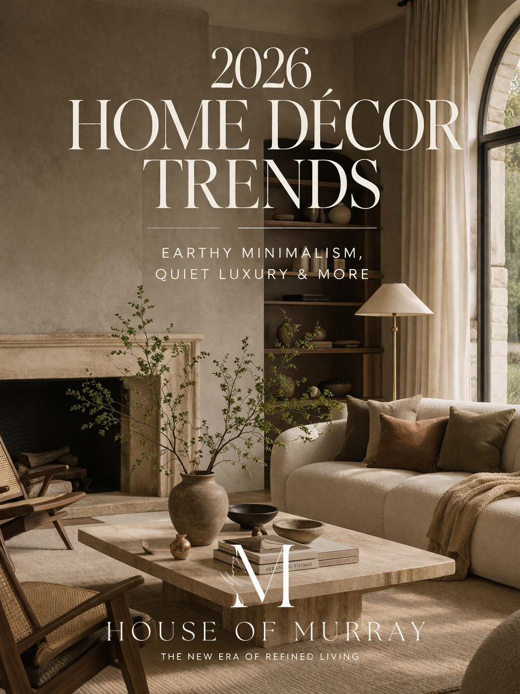 2026 Home Décor Trends: Earthy Minimalism, Quiet Luxury & More