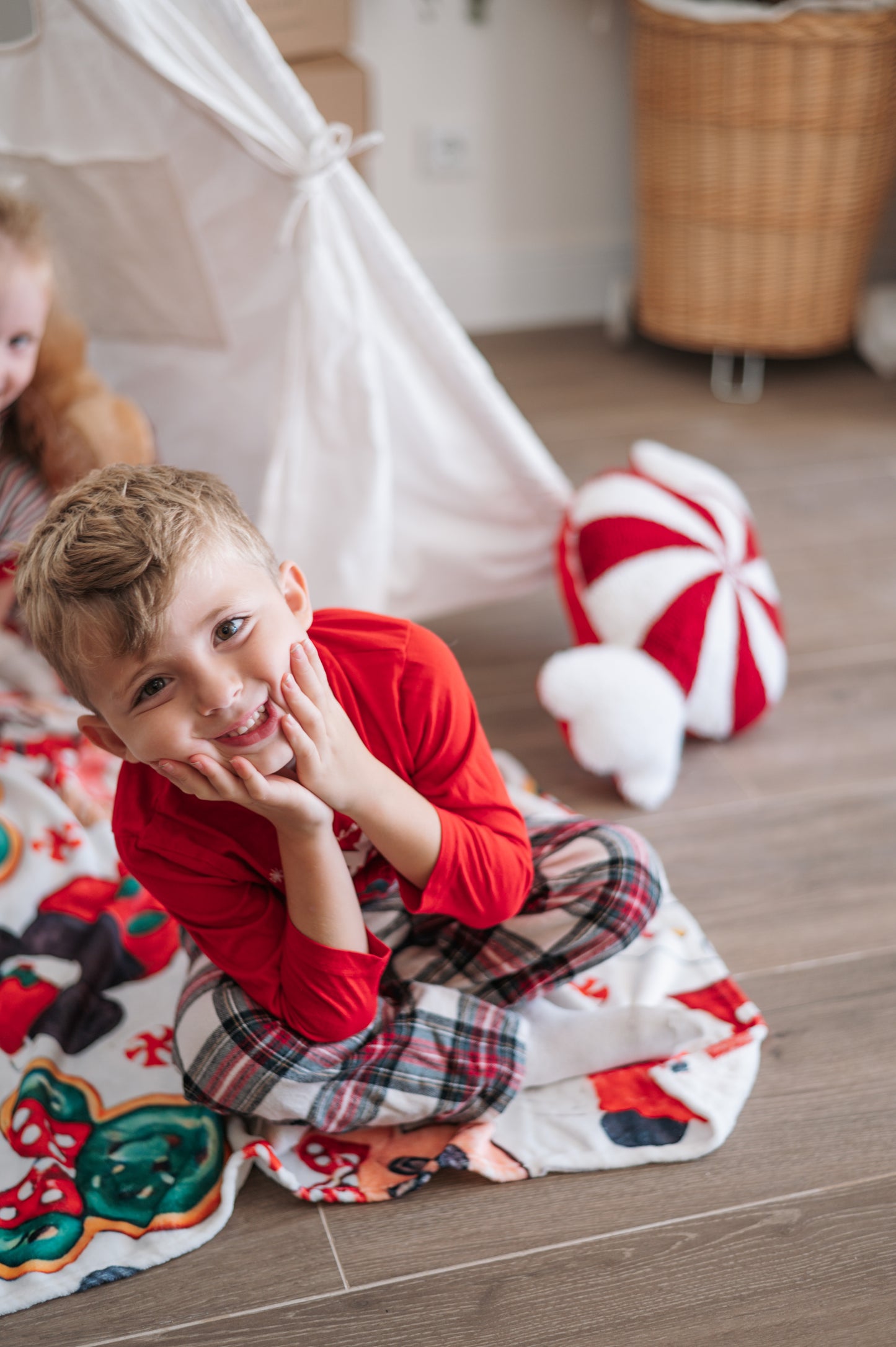 Candy Twist Christmas Cushion – 35 x 45 cm