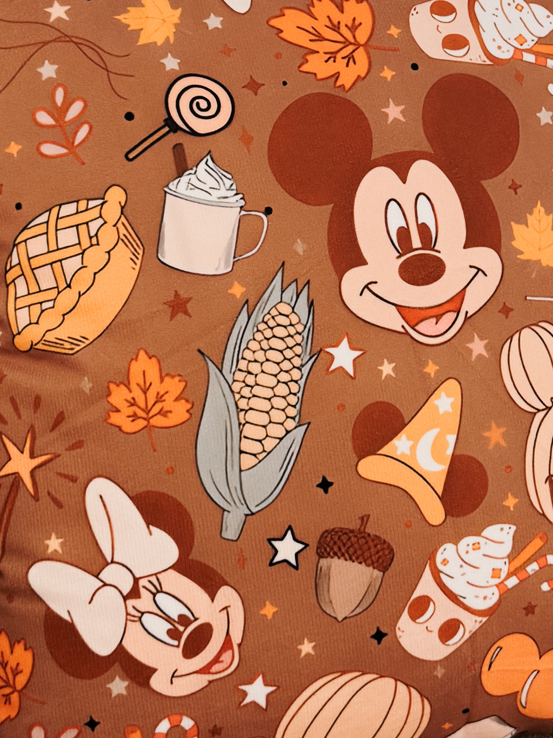 Pumpkin Spice Cushion, Mickey Cushion, Autumn Decor, Fall Throw Pillow, Disney Home Accessories, Kids Room Decor, Halloween Pillow, Cosy Home Styling, Character Cushion, House of Murray, Limited Edition Cushion, 45x45 cm Cushion, Includes Insert