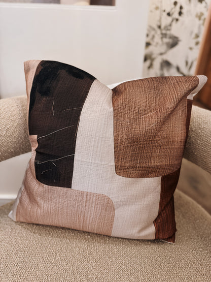 Abstract Block Cushion 45 × 45 cm – Includes Inner