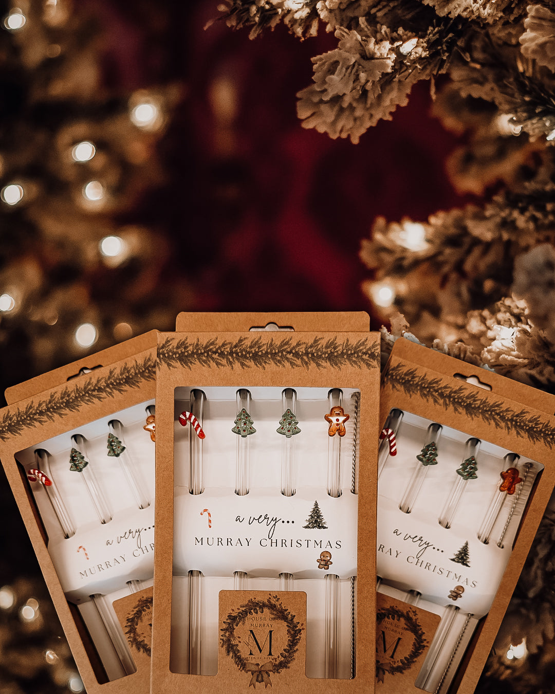 🎄 A Very Murray Christmas Glass Straw Set