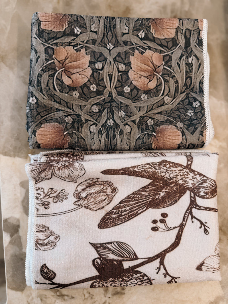 Pack of 2 Tea Towels | Botanical & Woodland Print
