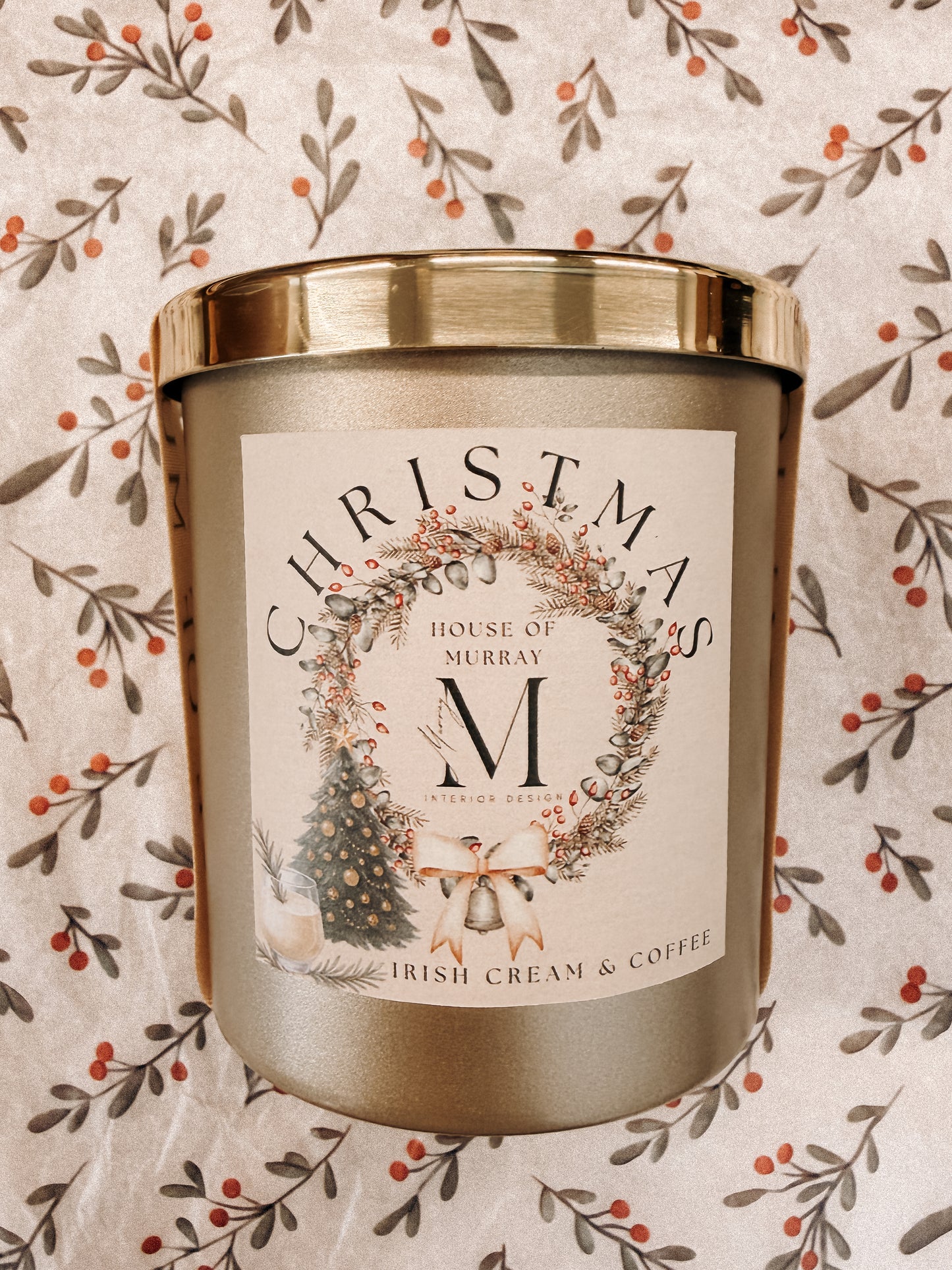 Christmas at House of Murray Candle – Irish Cream & Coffee 300 g