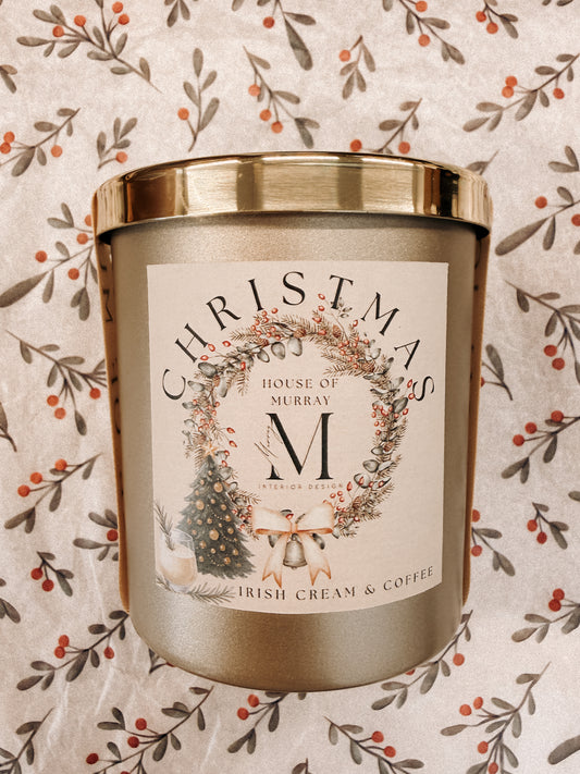 Christmas at House of Murray Candle – Irish Cream & Coffee 300 g