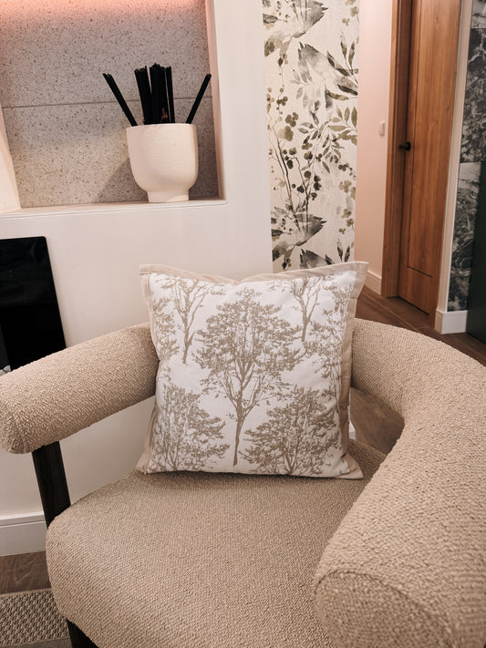 Beige and cream soft velvet