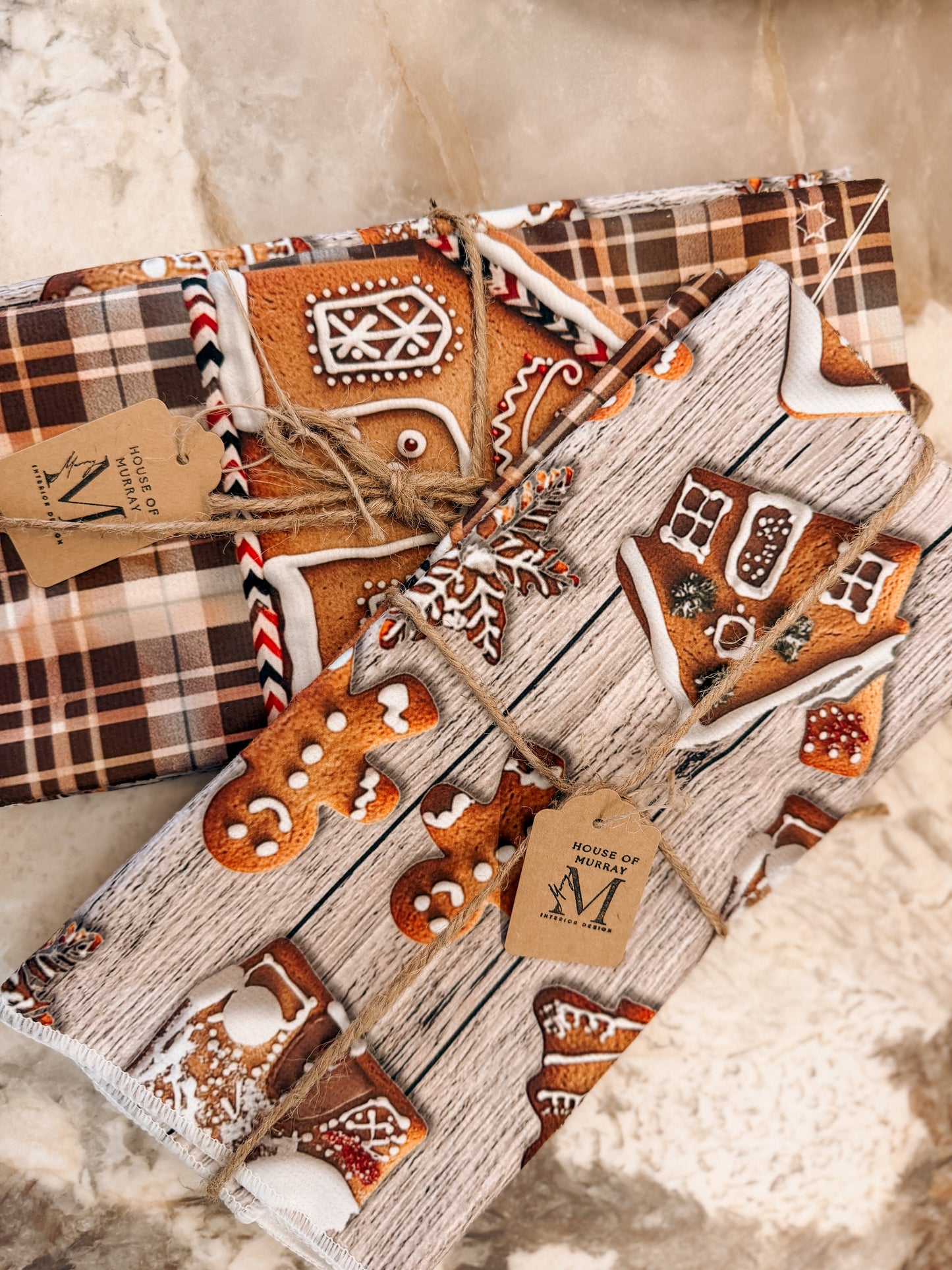 Gingerbread Dreams Tea Towel Set – 2 Pack