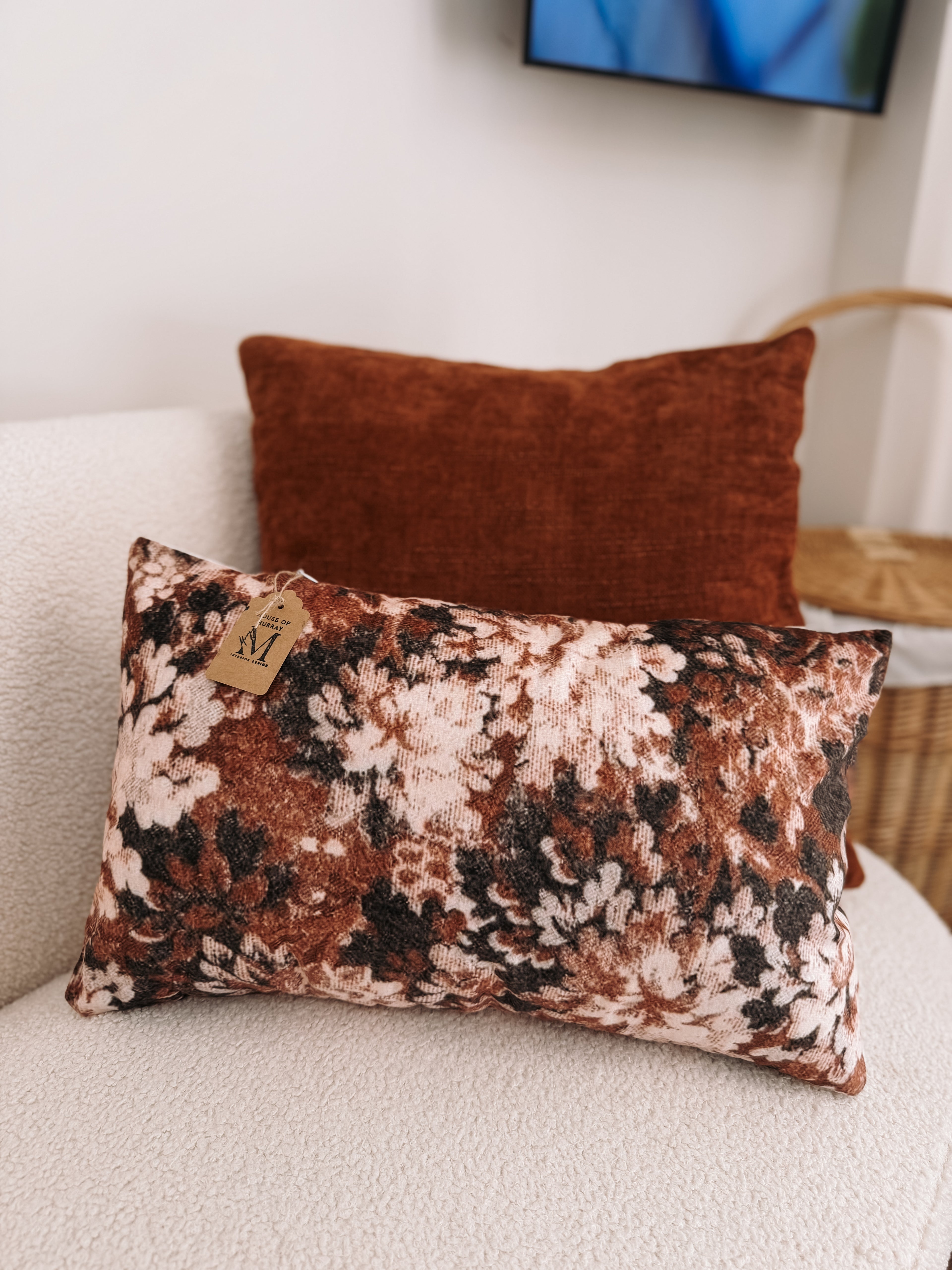 House of Murray Plain  vintage styleCushion Cover – 50 × 50 cm