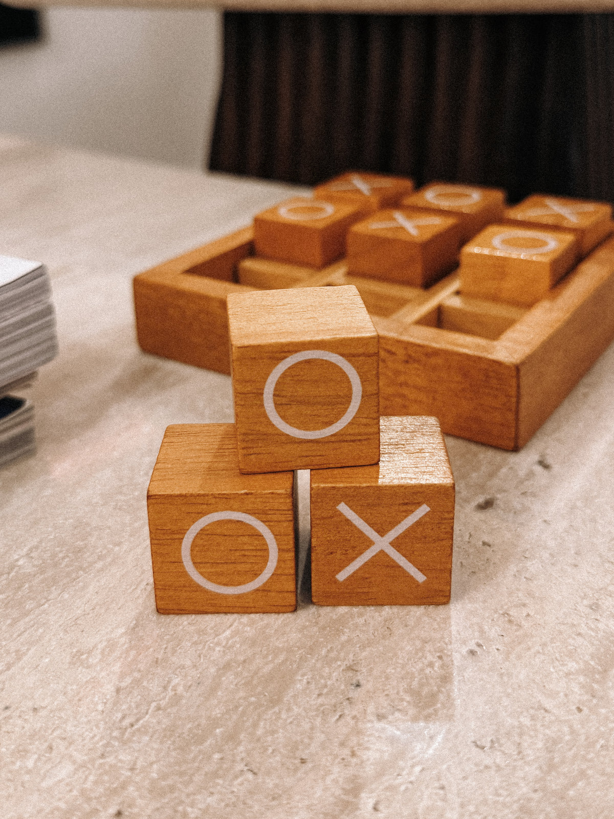 Wooden Tic-Tac-Toe Game