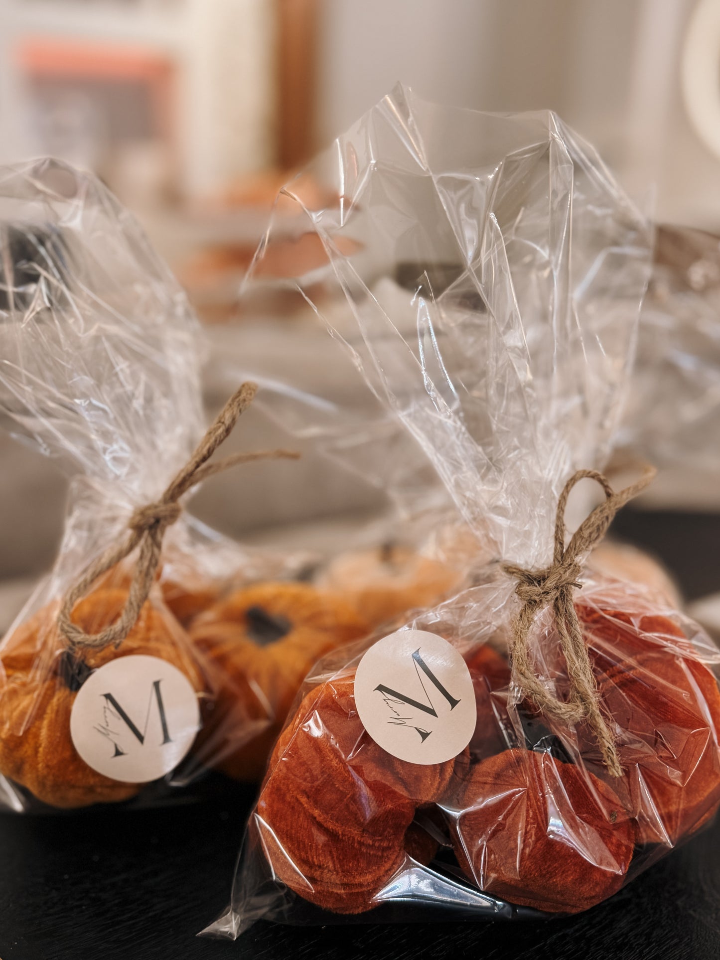 Velvet Pumpkin Set