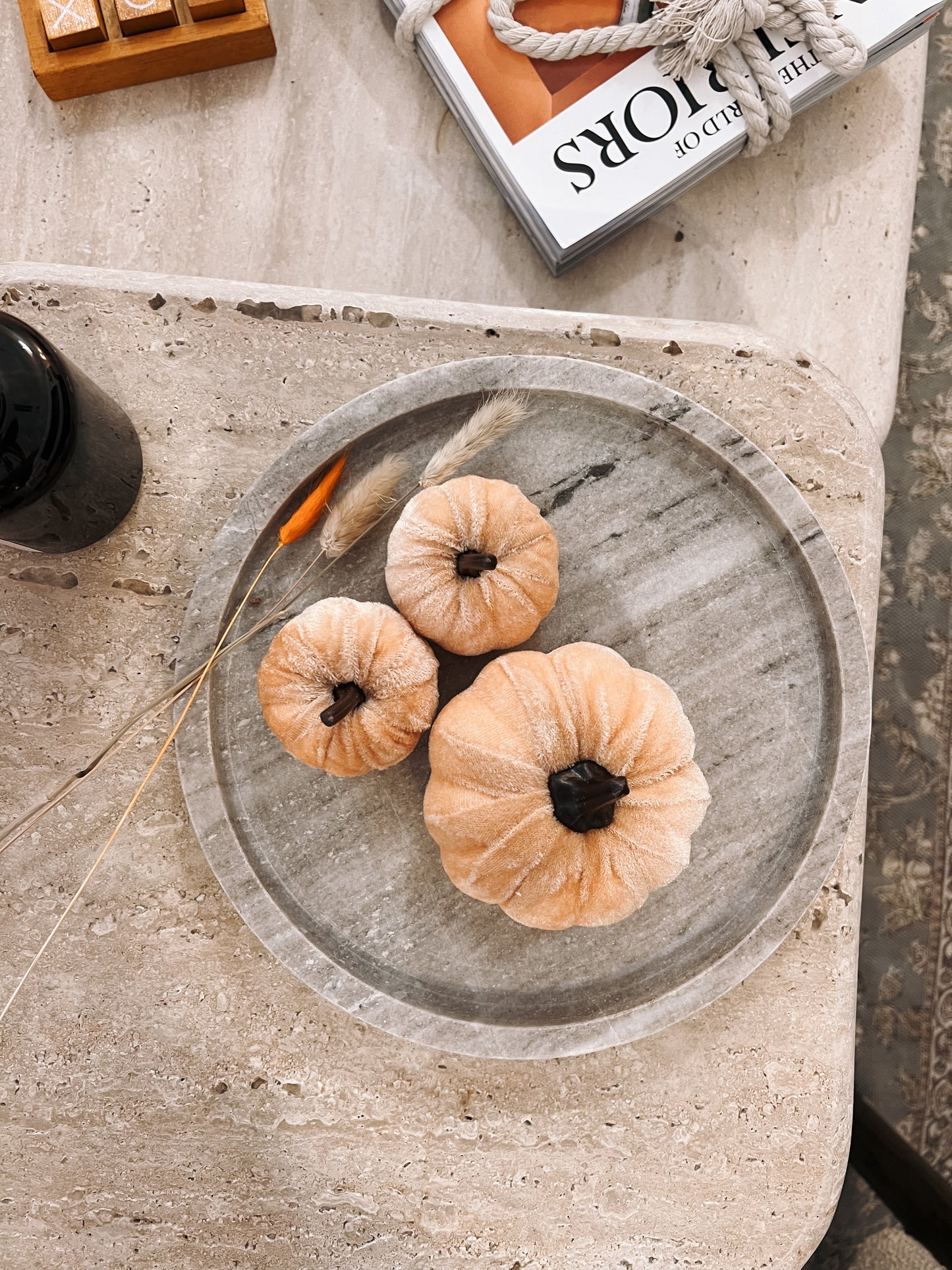 Velvet Pumpkin Set