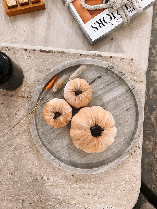Velvet Pumpkin Set