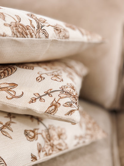 Vintage Floral Cushion with Insert
