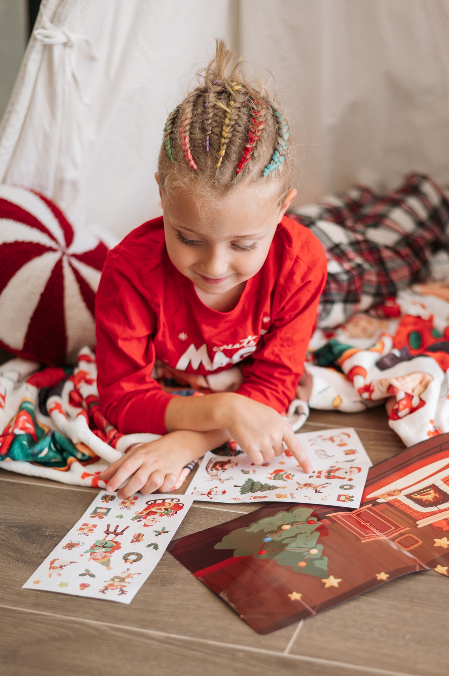 Jolly Stickers Christmas Activity Book – Over 50 Stickers!