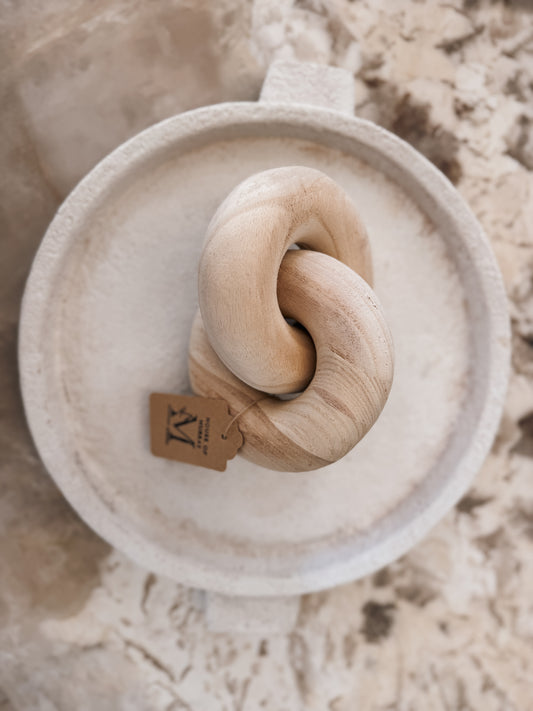 Natural Wooden Knot Sculpture