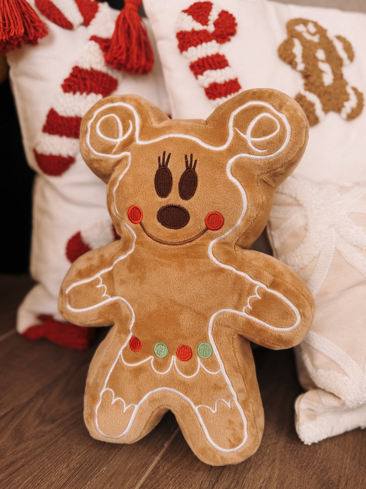 Gingerbread Minnie plush cushion 30 cms