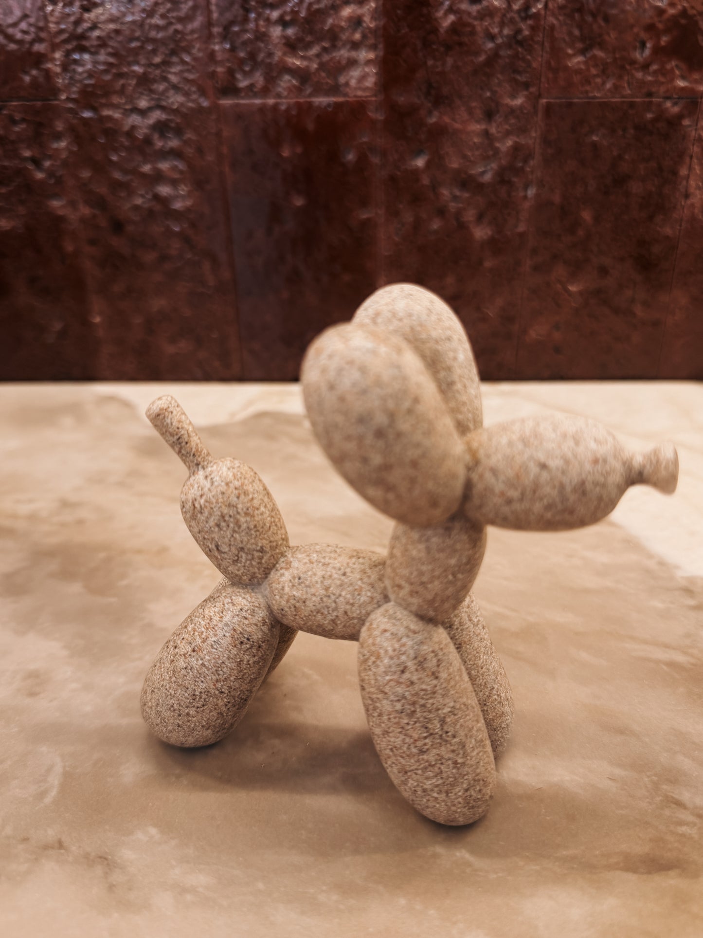 Mini Stone Balloon Dog Sculpture