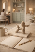 Mini Stone Balloon Dog Sculpture