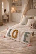 LOVE Textured Cushion 30 x 50 cm