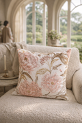 Vintage Blush Floral Cushion 45 x 45 cm