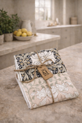 Pack of 2 Tea Towels | Soft Botanical Neutrals