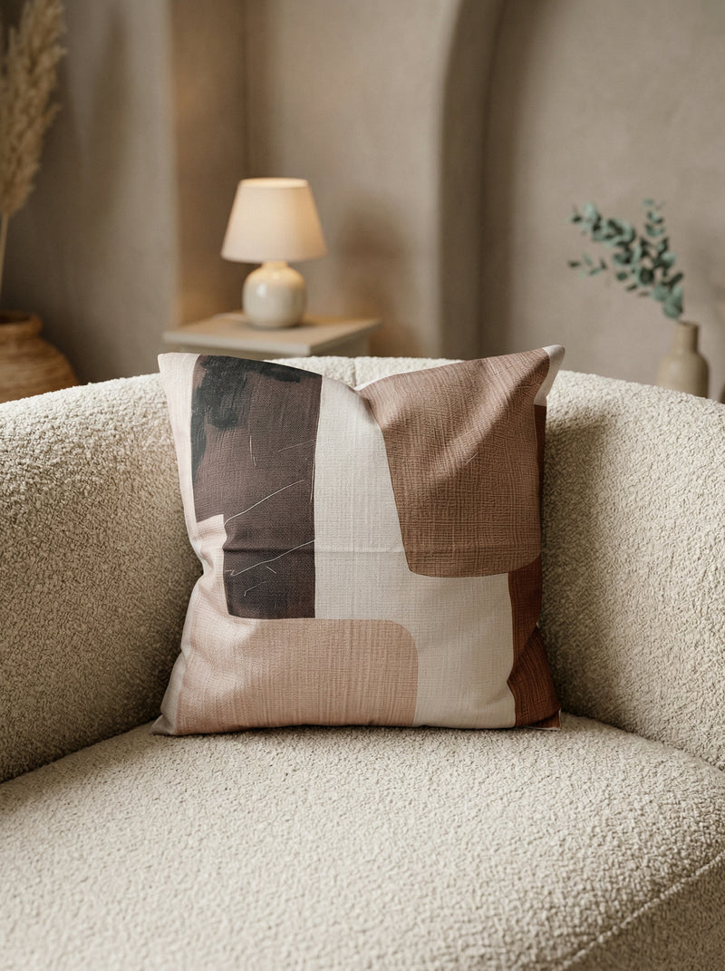 Abstract Block Cushion 45 × 45 cm