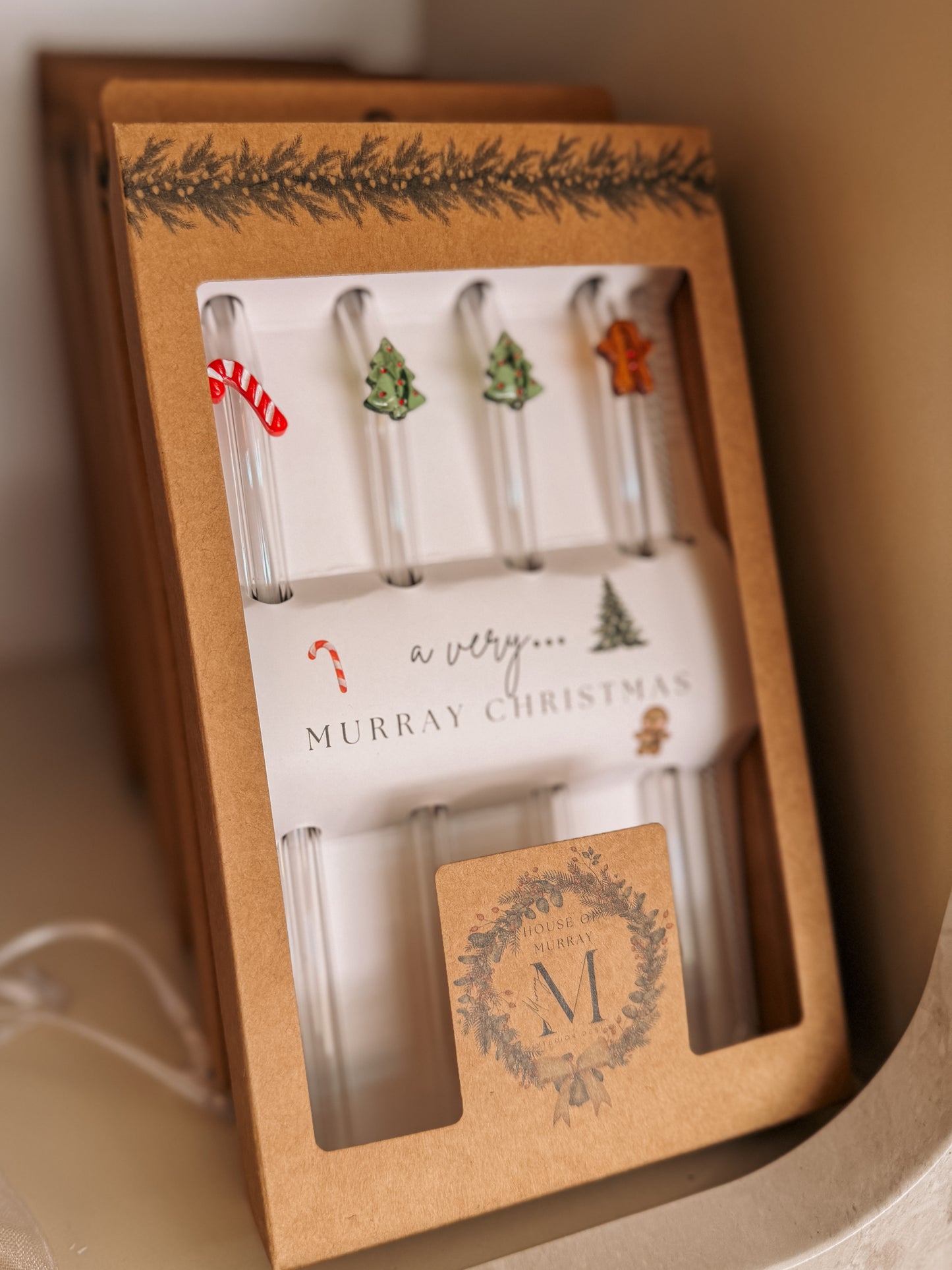 🎄 A Very Murray Christmas Glass Straw Set
