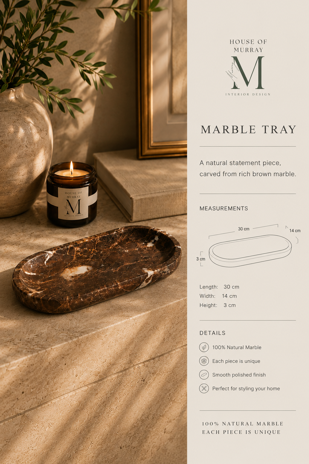 The Cove Stone Tray