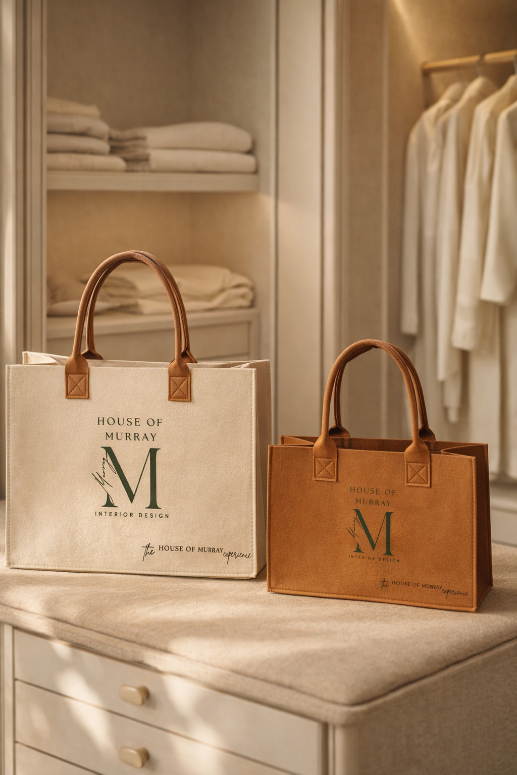 House of Murray Felt Tote Bags